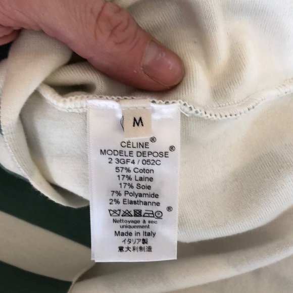 NEW Céline striped pullover sweatshirt - Picture 3 of 7